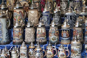 Germany, Bavaria, Munich, Souvenir Beer Steins Germany, Bavaria, Munich, Souvenir Beer Steins