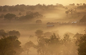 Ghana, Upper east Region, Gambaga, Harmattan Ghana, Upper east Region, Gambaga, Harmattan