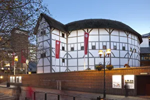 Prints of Globe Theatre, Southwark, London, England Theatre Prints: AWL Print of the Globe Theatre, London