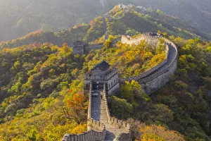 The Great Wall at Mutianyu, Hebei Province Print