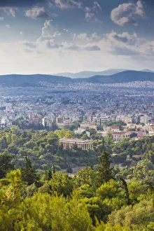 Greece, Attica, Athens, View of The Agora, Temple of Hephaestus Greece, Attica, Athens, View of The Agora, Temple of Hephaestus