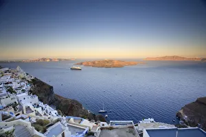 Greece, Cyclades, Santorini, Fira (Thira), view of Santorini Caldera Greece, Cyclades, Santorini, Fira (Thira), view of Santorini Caldera