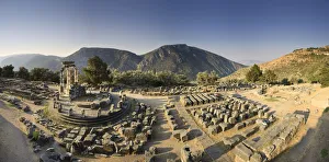 Delphi, Greece: The Tolus at Temple of Athena Pronaia Print