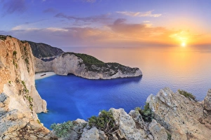 Greece, Ionian Islands, Zakynthos, Navagio (shipwreck) beach Greece, Ionian Islands, Zakynthos, Navagio (shipwreck) beach