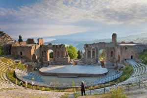 The Greek theatre, Taormina, Sicily, Italy