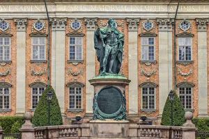Gustav Erich statue in front of the Riddarhuset in Stockholm, Sweden Gustav Erich statue in front of the Riddarhuset in Stockholm, Sweden