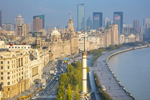 The Gutzlaff signal tower & The Bund, Shanghai, China The Gutzlaff signal tower & The Bund, Shanghai, China