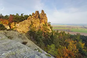 Central Europe Autumnal Scenes Prints: Hamburger Wappen'sandstone formations, part of the Devils Wall