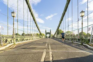 Hammersmith Bridge London Prints: Hammersmith Bridge, Hammersmith, London, England, UK