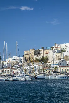 Harbour of Naxos Town, Naxos, Cyclade Islands, Greece Harbour of Naxos Town, Naxos, Cyclade Islands, Greece