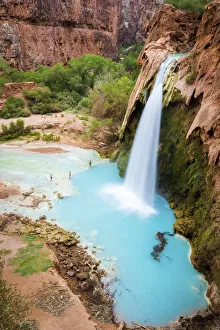 Havasu Falls, Havasupai Indian Reservation, Grand Canyon, Arizona, USA Havasu Falls, Havasupai Indian Reservation, Grand Canyon, Arizona, USA