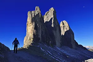 Hike at the northern walls of the Three Peaks at Paternsattel, Alta Pusteria, Sexten Hike at the northern walls of the Three Peaks at Paternsattel, Alta Pusteria, Sexten