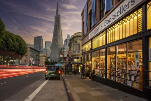 The historic City Lights bookstore at Columbus Avenue, San Francisco, California, USA The historic City Lights bookstore at Columbus Avenue, San Francisco, California, USA