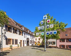 Historical houses at Ottweiler, Saarland, Germany Historical houses at Ottweiler, Saarland, Germany