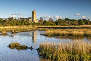 Holy Trinity Church Reflecting in River Blyth, Blythburgh, Suffolk, England Holy Trinity Church Reflecting in River Blyth, Blythburgh, Suffolk, England