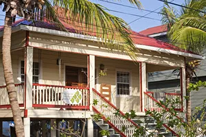 Honduras, Bay Islands, Utila, East harbour town Honduras, Bay Islands, Utila, East harbour town