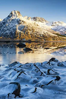 Ice Designs in Flakstadpollen, Lofoten Islands, Norway Ice Designs in Flakstadpollen, Lofoten Islands, Norway