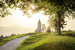 The iconic Jamik church, Jamnik, Kranj, Upper Carniola, Slovenia The iconic Jamik church, Jamnik, Kranj, Upper Carniola, Slovenia