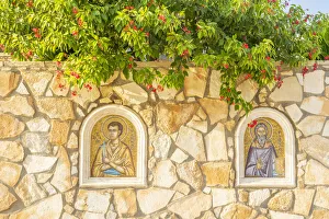Icons outside the Church of the Holy Virgin Mother of God, Ayia Napa, Famagusta District Icons outside the Church of the Holy Virgin Mother of God, Ayia Napa, Famagusta District