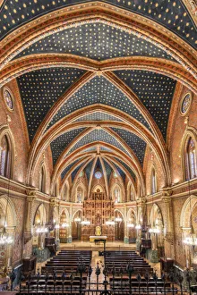 Iglesia de San Pedro church with its ornate ceiling covered in gold stars, Teruel Iglesia de San Pedro church with its ornate ceiling covered in gold stars, Teruel