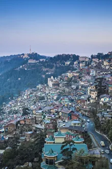 India, Himachal Pradesh, Shimla, View of city India, Himachal Pradesh, Shimla, View of city