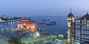 India, Mumbai, Maharashtra, The Gateway of India, monument commemorating the landing India, Mumbai, Maharashtra, The Gateway of India, monument commemorating the landing