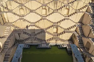 India, Rajasthan, Jaipure, Amber, traditional old Step Well India, Rajasthan, Jaipure, Amber, traditional old Step Well