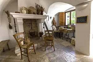 Inside of Trullo home, Alberobello village, Bari district, Apulia, Italy Inside of Trullo home, Alberobello village, Bari district, Apulia, Italy