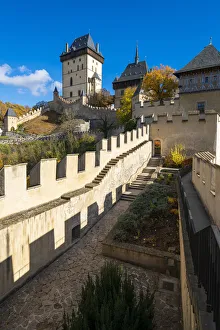 Inside the walls of Karlstejn Castle, Karlstejn, Beroun District, Central Bohemian Region, Czech Republic Inside the walls of Karlstejn Castle, Karlstejn, Beroun District, Central Bohemian Region, Czech Republic