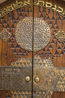 Israel, Jerusalem, Jewish Quarter, Synagogue door