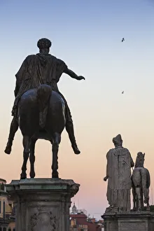 Italy, Lazio, Rome, Capitol Hilll, Equestrian statue of the Roman Emperor Marcus Aurelius Italy, Lazio, Rome, Capitol Hilll, Equestrian statue of the Roman Emperor Marcus Aurelius