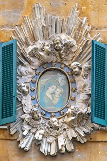 Italy, Lazio, Rome, Regola, Edicola Sacra or shrine Italy, Lazio, Rome, Regola, Edicola Sacra or shrine