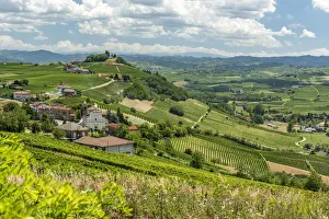 italy, Piedmont, the panorama point of Bricco Lu near to Costigliole d'Asti italy, Piedmont, the panorama point of Bricco Lu near to Costigliole d'Asti