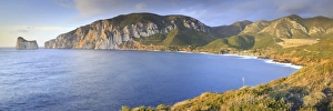 Italy, Sardinia, Masua, and in the background the Pan di Zuchero Italy, Sardinia, Masua, and in the background the Pan di Zuchero
