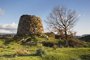 Italy, Sardinia, Typical Sardinian Nuraghe taken at sunset in the Barbagia of Seulo Italy, Sardinia, Typical Sardinian Nuraghe taken at sunset in the Barbagia of Seulo