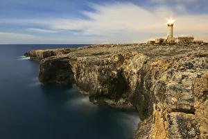 Italy, Sicil , The lighthouse on the cliffs of Capo Murro di Porco, Plemmirio Natural Italy, Sicil , The lighthouse on the cliffs of Capo Murro di Porco, Plemmirio Natural