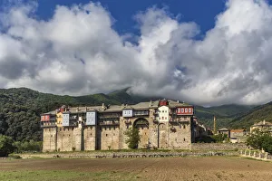 Iviron monastery, Iveron, Mount Athos, Athos peninsula, Greece Iviron monastery, Iveron, Mount Athos, Athos peninsula, Greece