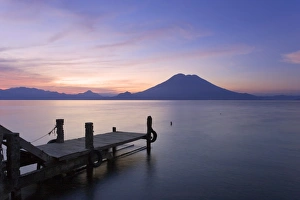 Jetty, Lake Atitlan and Volcano San Pedro Jetty, Lake Atitlan and Volcano San Pedro