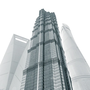 Jin Mao Tower, Shanghai Tower and Shanghai World Finance Center, Lujiazui, Pudong Jin Mao Tower, Shanghai Tower and Shanghai World Finance Center, Lujiazui, Pudong