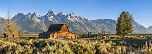 John Moulton historic barn, Mormon Row, Grand Teton National Park, Wyoming, USA John Moulton historic barn, Mormon Row, Grand Teton National Park, Wyoming, USA