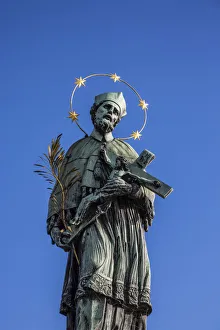 John of Nepomuk statue, Charles Bridge (Karluv most), Prague, Czech Republic John of Nepomuk statue, Charles Bridge (Karluv most), Prague, Czech Republic