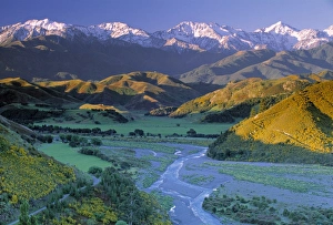 Images Dated 2008 May: Kaikoura Range Print, South Island Landscape