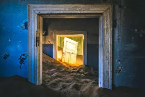 Kolmanskop, Luderitz, Namibia, Africa. Inside of an abandoned building Kolmanskop, Luderitz, Namibia, Africa. Inside of an abandoned building