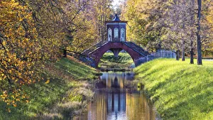 Krestovy (Cross) Bridge in Alexander Park, Pushkin (Tsarskoye Selo), near St Krestovy (Cross) Bridge in Alexander Park, Pushkin (Tsarskoye Selo), near St