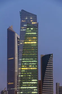 Kuwait, Kuwait City, View of city center buildings Kuwait, Kuwait City, View of city center buildings