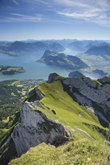 Lake Luzurn from Pilatus, Luzern Canton, Switzerland Lake Luzurn from Pilatus, Luzern Canton, Switzerland