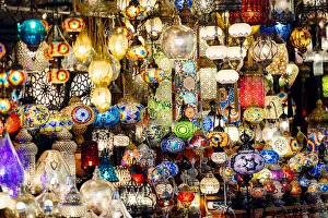 Lamps and lanterns in shop in the Grand Bazaar, Istanbul, Turkey Lamps and lanterns in shop in the Grand Bazaar, Istanbul, Turkey