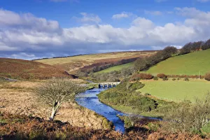 Landacre Bridge spanning the River Barle near Withypool, Exmoor National Park, Somerset Landacre Bridge spanning the River Barle near Withypool, Exmoor National Park, Somerset