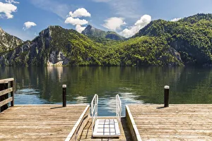 Landing, Traunkirchen, Traunsee lake, Upper Austria, Austria Landing, Traunkirchen, Traunsee lake, Upper Austria, Austria