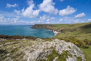 Lantic bay, Polruan, Cornwall, England, UK Lantic bay, Polruan, Cornwall, England, UK